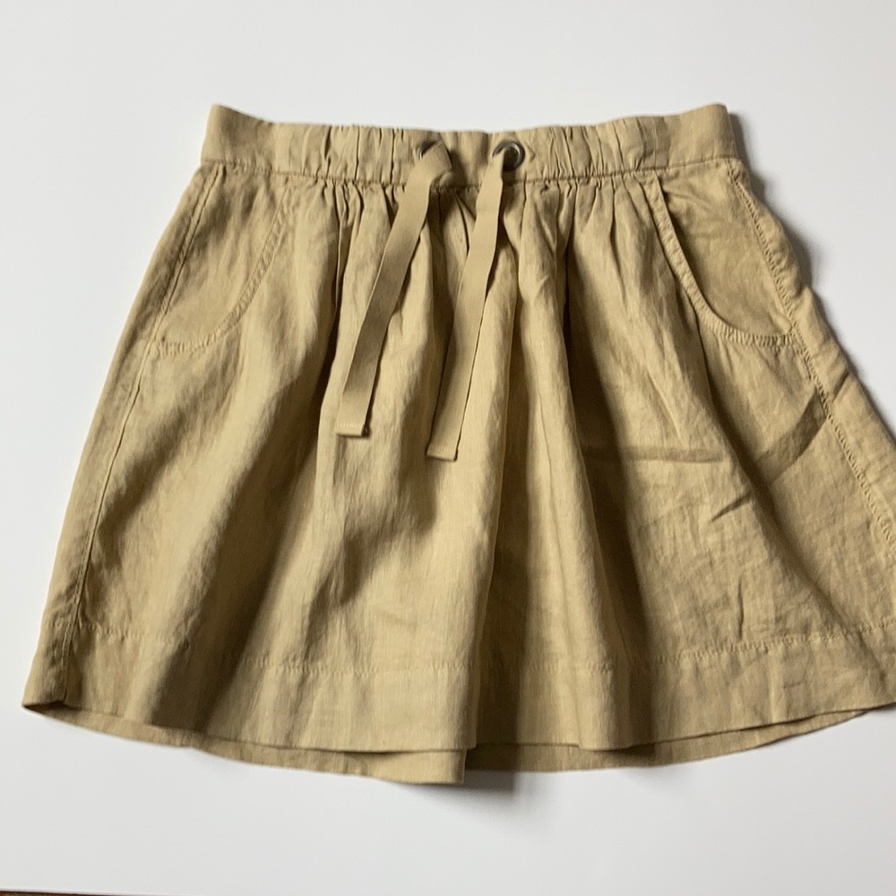 Linen j crew skirt